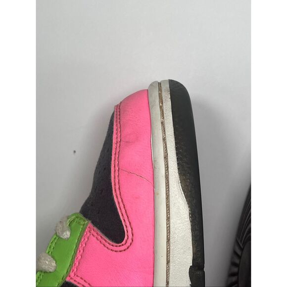 Nike Dunk Low 310569-071 Neon Multicolor Pink Green Orange Sneakers Size 7Y/Wome - Picture 9 of 11